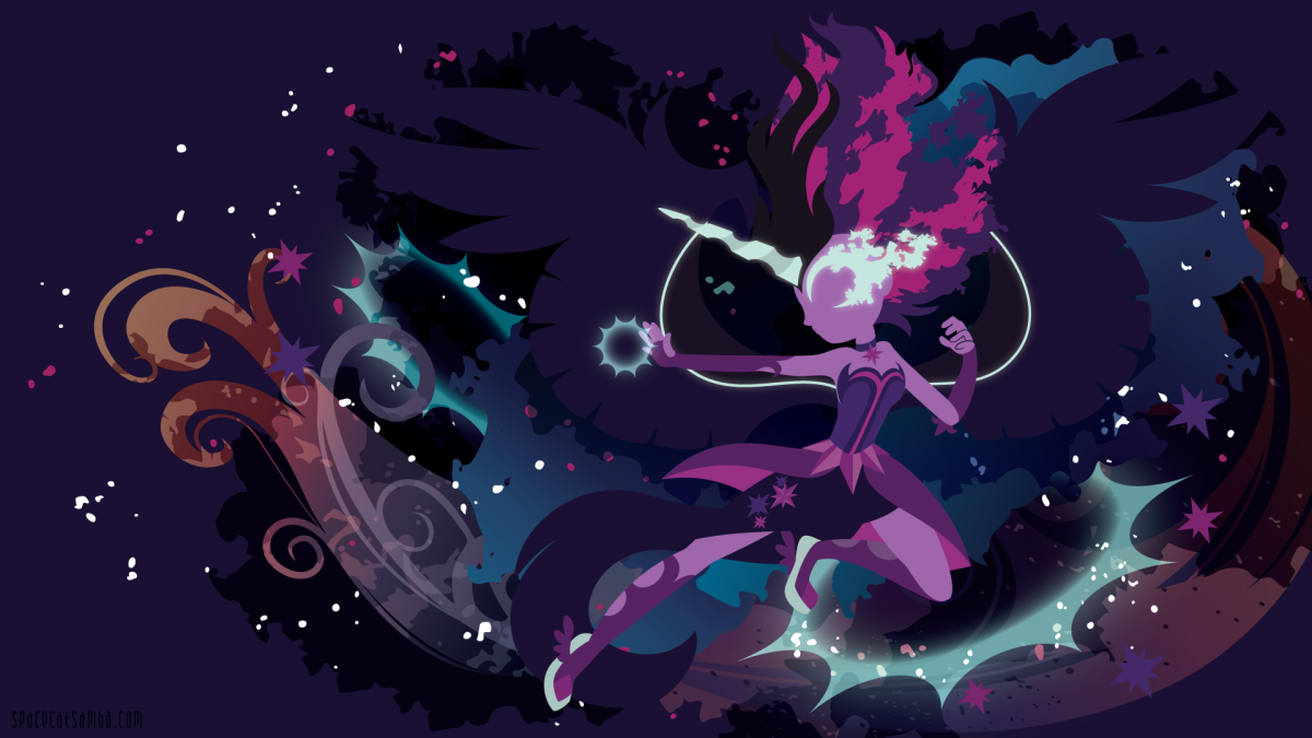Midnight Sparkle Silhouette Wall